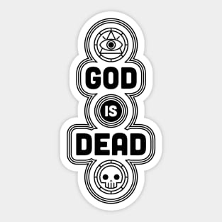 God is Dead. Nietzsche. Sticker